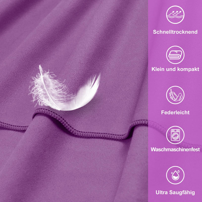 Laden Sie das Bild in Galerie -Viewer, Fitnesshanddoek Microvezel 120x50 cm Sneldrogend met Ritsvak – Sporthanddoek – Reishanddoek
