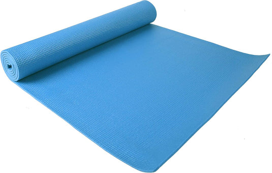 Yogamat schuim antislip 6 mm groen met draagriem