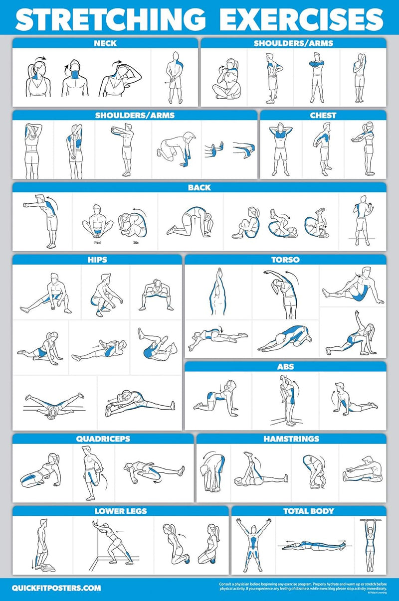 Laden Sie das Bild in Galerie -Viewer, Workout posters set van 4 gelamineerd 45,7 x 61 cm
