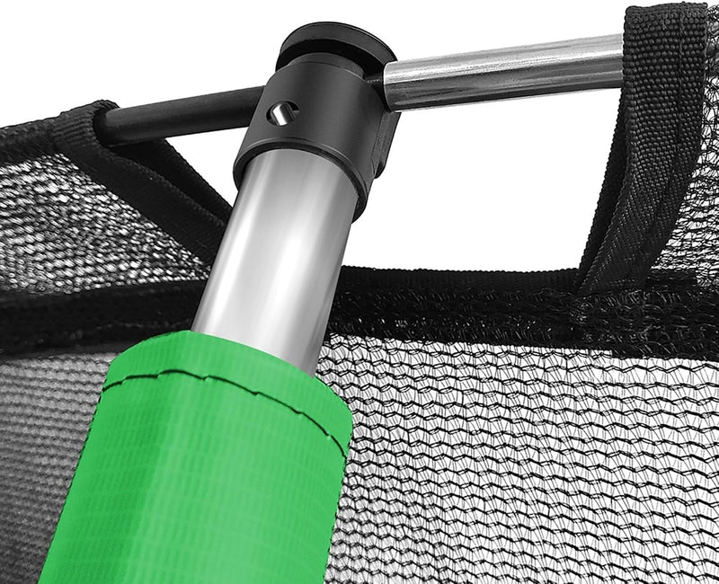 Load image into Gallery viewer, Trampoline paaldoppen 8 stuks voor palen tot 25 mm zwart – eindkappen – trampoline accessoires
