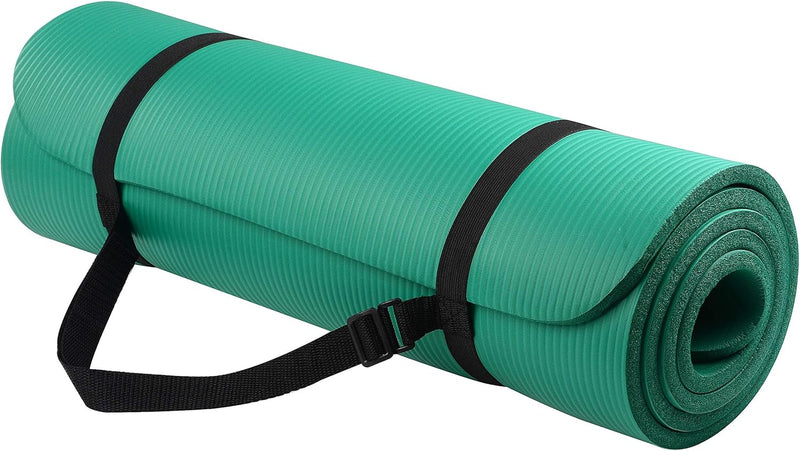 Laden Sie das Bild in Galerie -Viewer, Yogamat NBR antislip groen met draagriem
