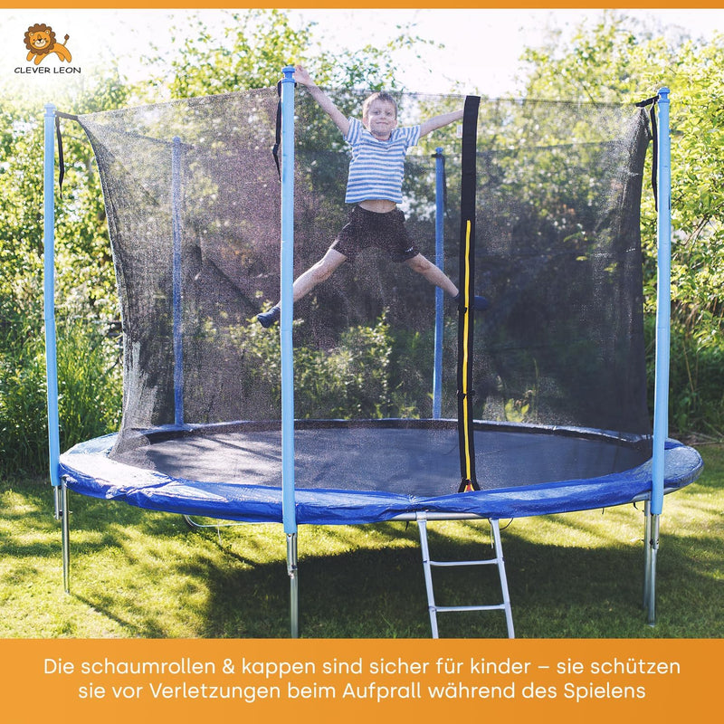 Załaduj obraz do przeglądarki galerii, Trampoline stangbescherming 8 stuks 180 cm van PE-schuim – schuimbuizen – trampoline accessoires
