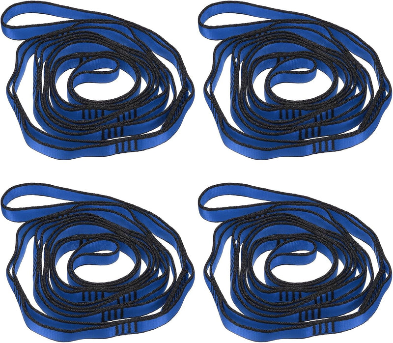 Laad afbeelding in Galerijviewer, Verstelbare ophangbanden 4 stuks 180 x 2 cm van nylon met 8 lussen – daisy chains – aerial yoga
