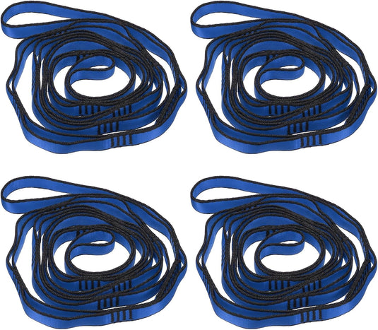 Verstelbare ophangbanden 4 stuks 180 x 2 cm van nylon met 8 lussen – daisy chains – aerial yoga