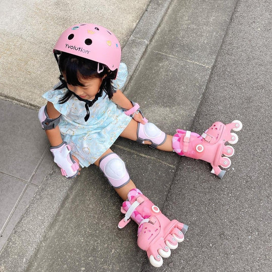 Yvolution Twista Skates Leerling Training Skates voor Beginner Converteert van leerling skate naar inline skate met een druk op de knop, geen gereedschap nodig voor meisjes jongens 2+ jaar oud, maat