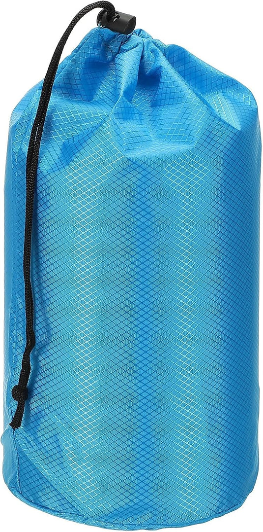 Waterdichte opbergzak 11 x 20 cm met trekkoord oranje – stuff sack – camping accessoires