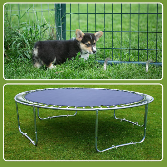 Grondpennen 6 stuks 30 cm van verzinkt staal met J-haak – trampoline ankers – grondankers