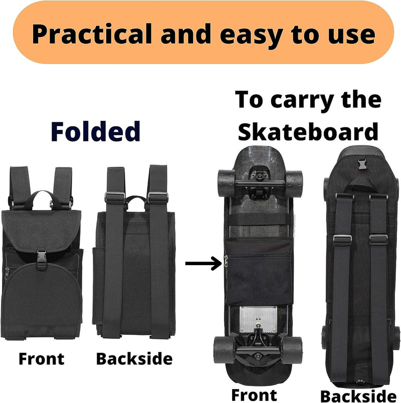 Laden Sie das Bild in Galerie -Viewer, Skateboard rugzak met T-tool voor skateboard en longboard – draagtas – skate accessoires
