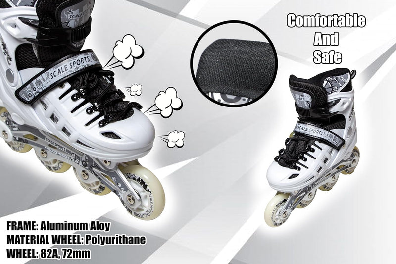 Load image into Gallery viewer, Adjustuble Rolschaatsen met oplichtende wielen voor kinderen en volwassenen - Kids Inline Roller laarzen met opbergtas voor peuters, rolschaatsen voor meisjes, jongens, professionals en
