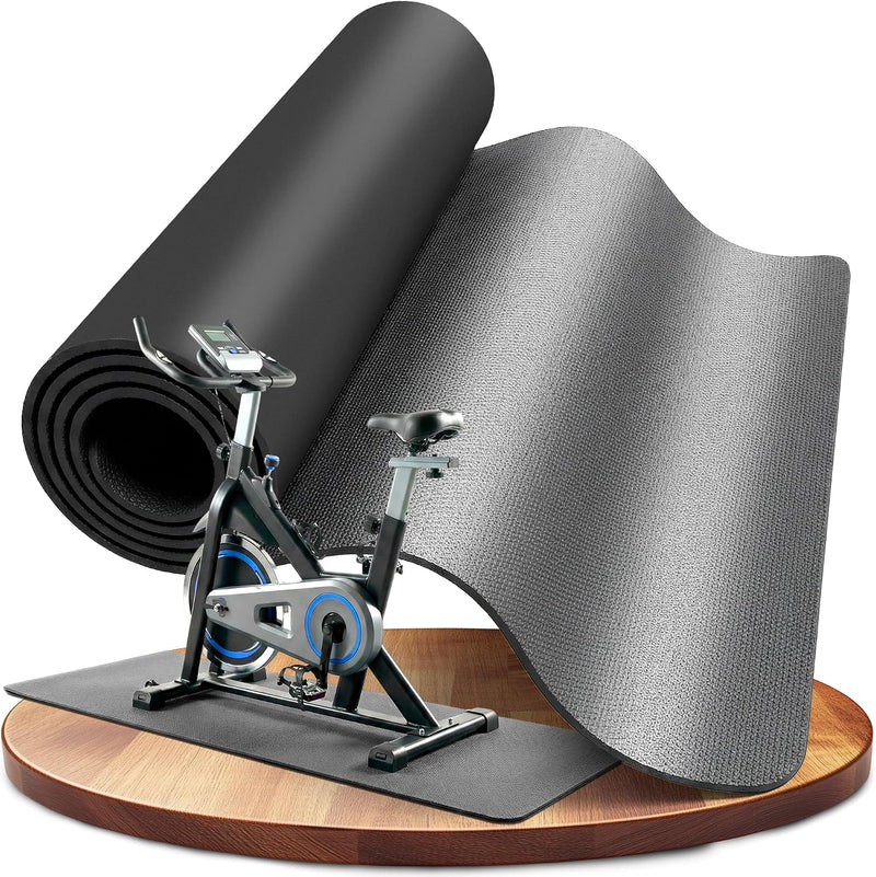 Chargez l'image dans la visionneuse de la galerie, Vloerbeschermingsmat zwart 8 mm voor fitnessapparaten
