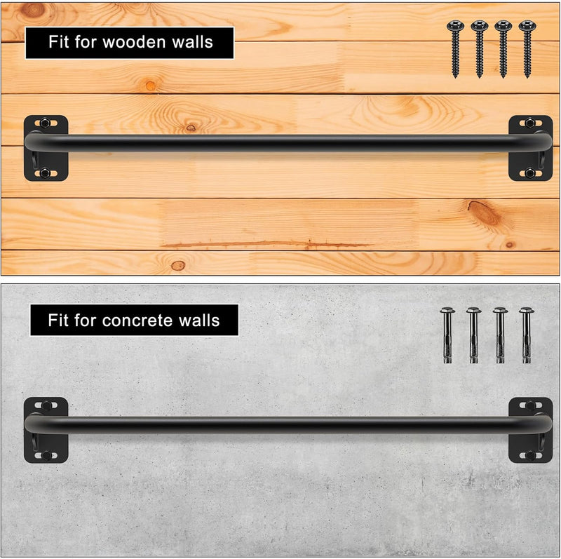 Chargez l'image dans la visionneuse de la galerie, Optrekstang 95 cm voor wand plafond en balk tot 227 kg – pull-up bar – krachttraining
