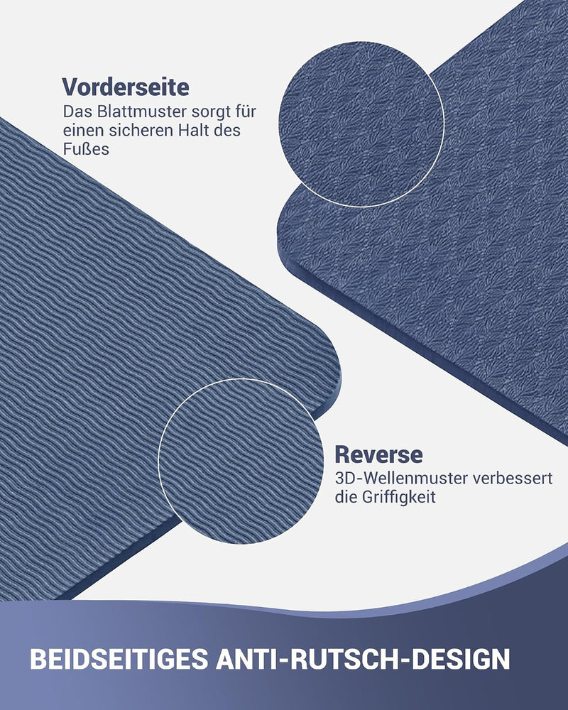 Load image into Gallery viewer, Good Nite Yogamat, Gymnastiek, Pilates Oefenmat voor vrouwen, antislip, dik 6 mm met draagriem, Tpe, 183 x 61 x 0,6 cm

