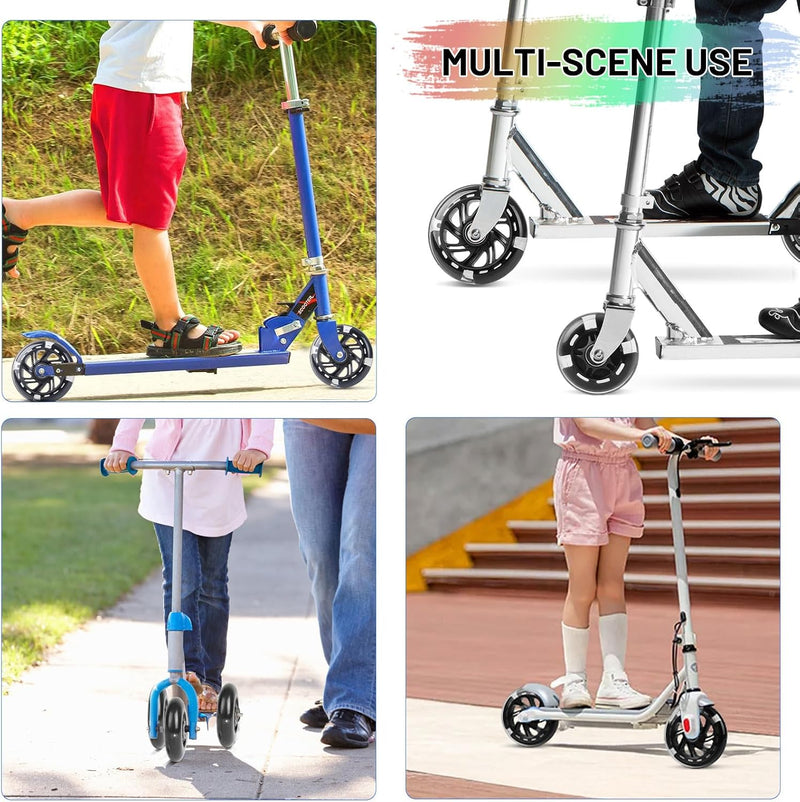 Load image into Gallery viewer, DBREAKS Lichtgevende stuntstep, wielen met ledverlichting, 100 mm, ABEC, 9 kogellagers, hardheid 88A, geschikt voor alle scooters (zwart)
