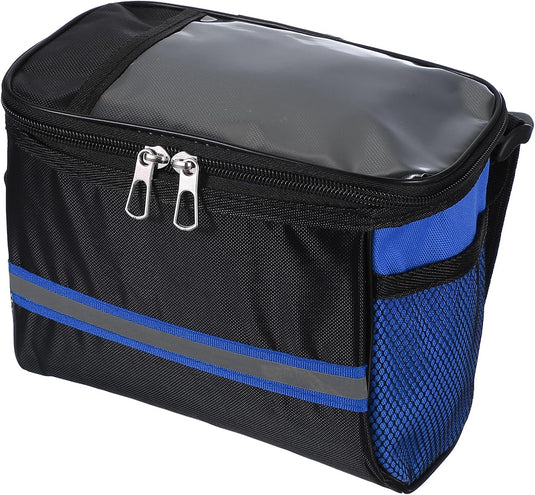 Waterdichte fietsstuurtas 21,5x13x15 cm - Fietstas frame & stuur met reflectie - Fietsmand & schoudertas mountainbike