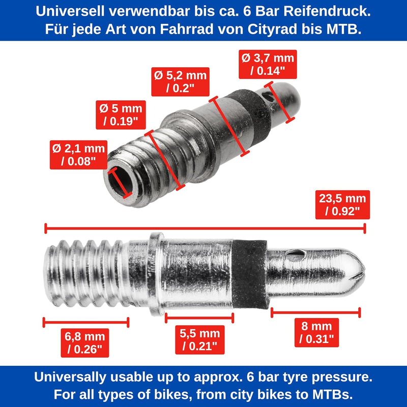 Laden Sie das Bild in Galerie -Viewer, Fietsventiel Reparatieset 20-delig voor Dunlopventiel tot 6 Bar – Ventielset – Fietsaccessoires
