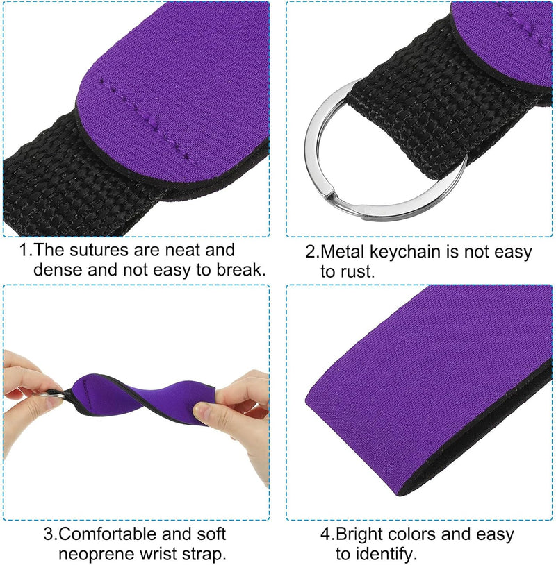 Chargez l'image dans la visionneuse de la galerie, Drijvende sleutelhangers 4 stuks van neopreen met sleutelring – watersport sleutelhanger – kajak accessoires
