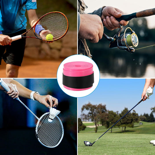 Racket grip tape set 9 stuks roze