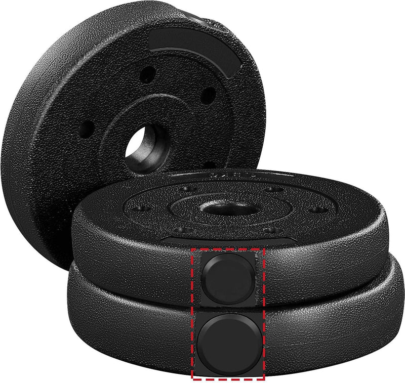 Laad afbeelding in Galerijviewer, Yaheetech Halterset, 20 kg, korte halters, gietijzeren halters met stersluitingen, fitness, gymnastiek, halters voor krachttraining
