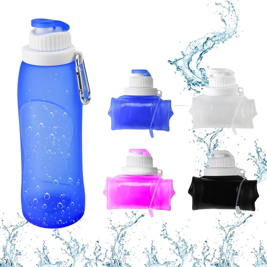 Opvouwbare drinkfles 500 ml blauw