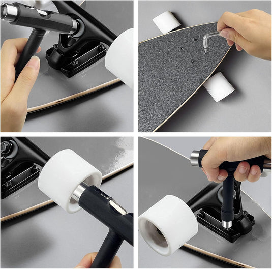 Skateboard gereedschap 15-delige set met T-tool Y-tool en inbussleutel – longboard skate accessoires
