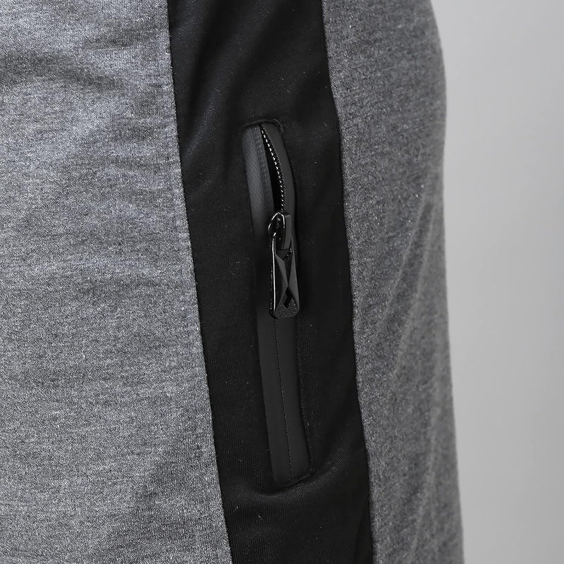 Laden Sie das Bild in Galerie -Viewer, Heren joggingbroek van katoenmix met zakken en print – sportbroek – trainingsbroek

