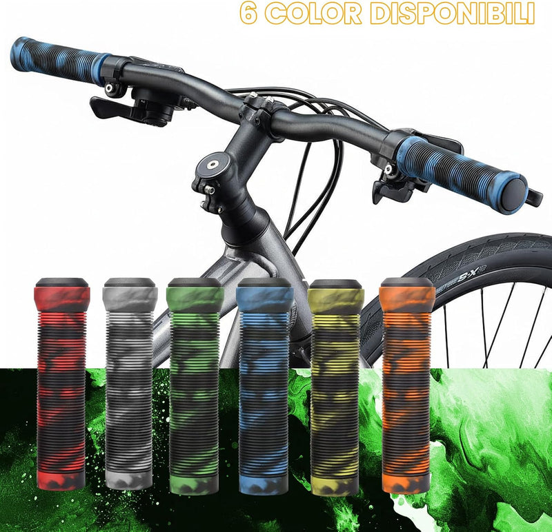Chargez l'image dans la visionneuse de la galerie, Ergonomische fietshandvatten 20-22 mm met einddoppen
