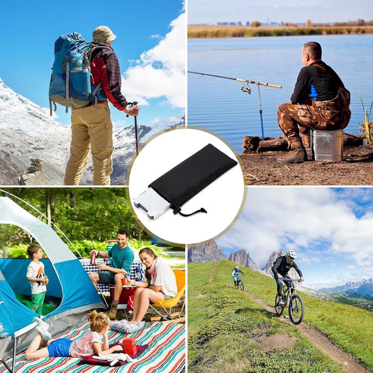 10 Stuks Aluminium Camping Fornuis Windscherm, Camping Kachel Voorrui, Draagbare Camping Kachel Voorruit, voor Kamperen Buitenkachel, Picknick, Kamperen