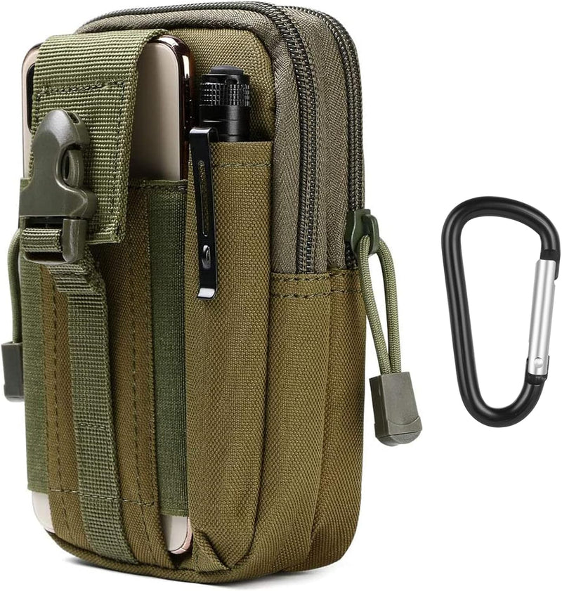 Laad afbeelding in Galerijviewer, flintronic Tactische Heuptassen, Molle EDC Pouch, Outdoor Heuptas+Haak, Utility Gadget Riemtas met Mobiele Telefoon Holster voor Sport, Wandelen, Kamperen, Reizen-Zwart

