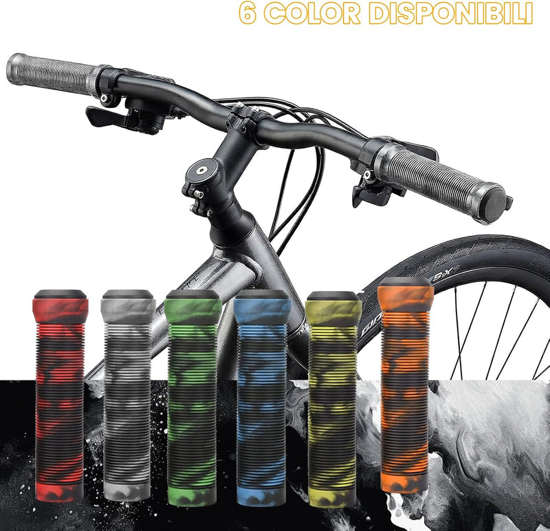 Chargez l'image dans la visionneuse de la galerie, Ergonomische fietshandvatten 20-22 mm met einddoppen
