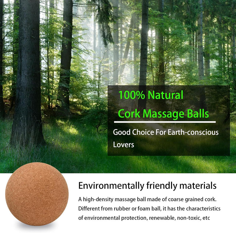 Load image into Gallery viewer, Kurk massageballen set van 2 stuks 6 cm
