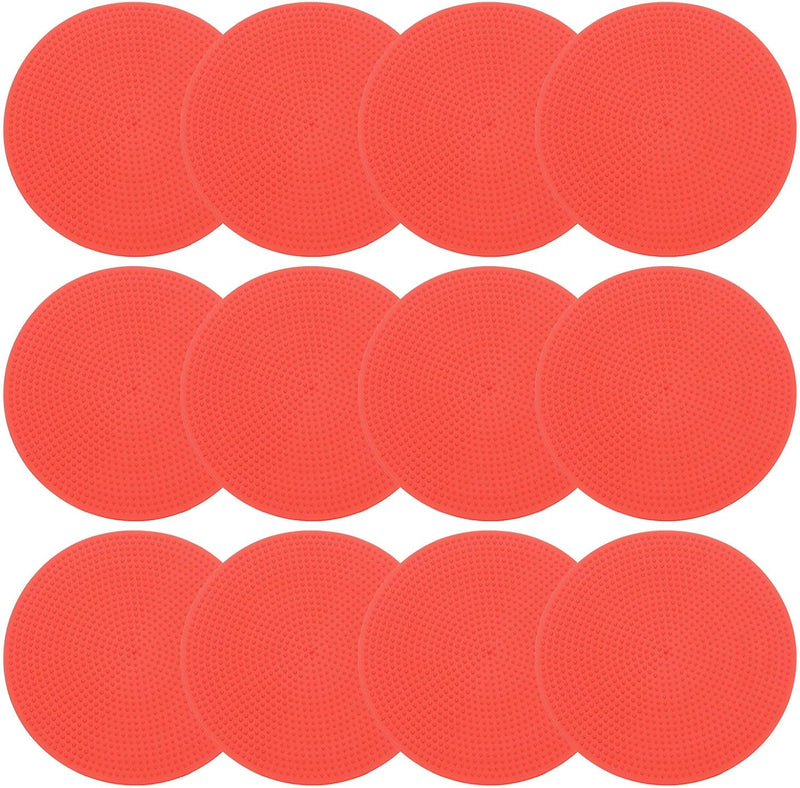 Załaduj obraz do przeglądarki galerii, Vloermarkers 12 stuks 23 cm antislip blauw met opbergtas – agility markers – sport training accessoires
