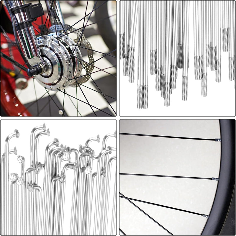 Chargez l'image dans la visionneuse de la galerie, Fietsspaken 36 stuks 14G 170 x 2 mm van roestvrij staal met messing nippels – J-bend spaken – fietsonderdelen
