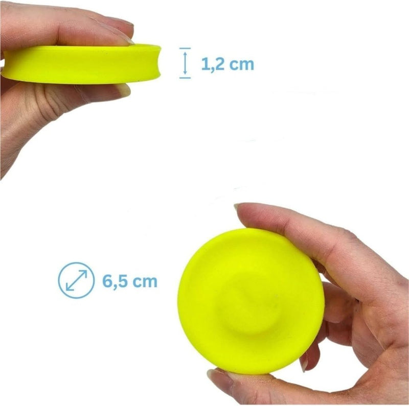 Load image into Gallery viewer, 8x mini frisbee 6,5 cm – flexibele siliconen werpschijven voor kinderen, volwassenen en huisdieren - happygetfit.com

