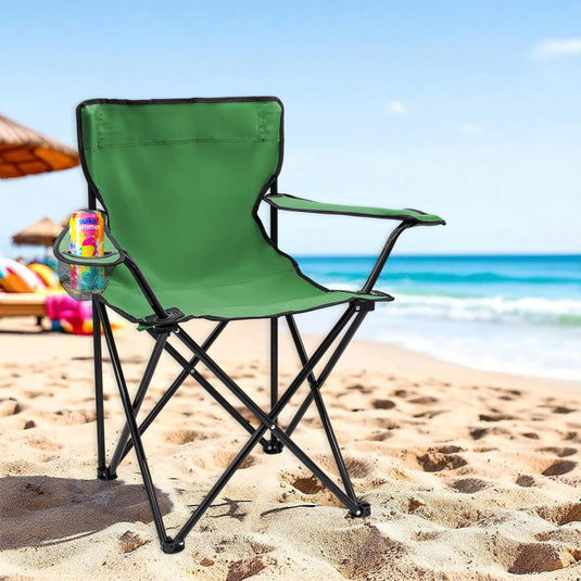 Campingstoelen Opvouwbaar 2 Stuks met Bekerhouder tot 100 kg – Vouwstoel – Kampeerstoel