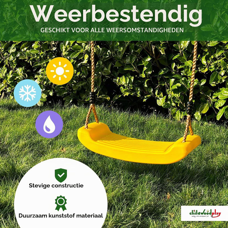 Chargez l'image dans la visionneuse de la galerie, Kinderschommel met verstelbare touwen van stevig kunststof blauw – schommelzitje – speeltoestel accessoires
