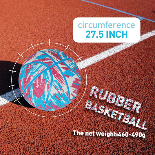Basketbal maat 5 rubber voor binnen en buiten