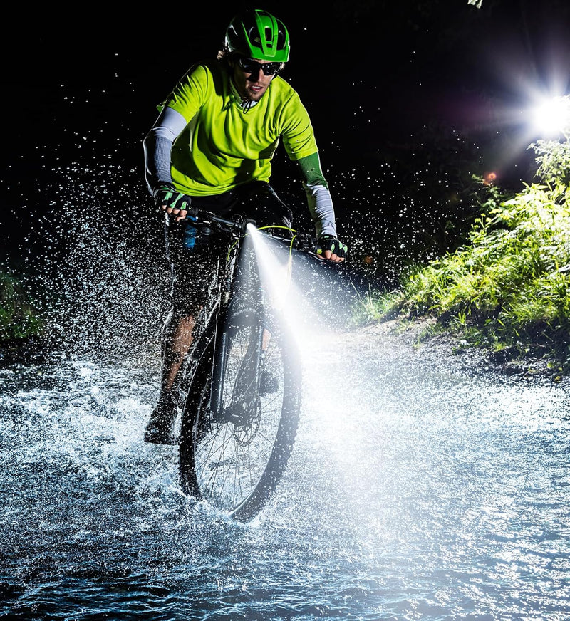 Laden Sie das Bild in Galerie -Viewer, Oplaadbaar fietsvoorlicht USB-C IPX5 waterbestendig met 3 lichtstanden – fietslamp – fietsverlichting
