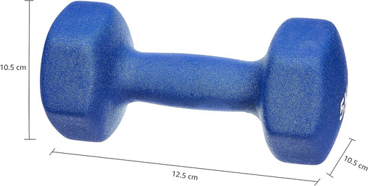 Neopreen halterset met zeshoekige antislip dumbbells in verschillende gewichten – handgewichten – krachttraining