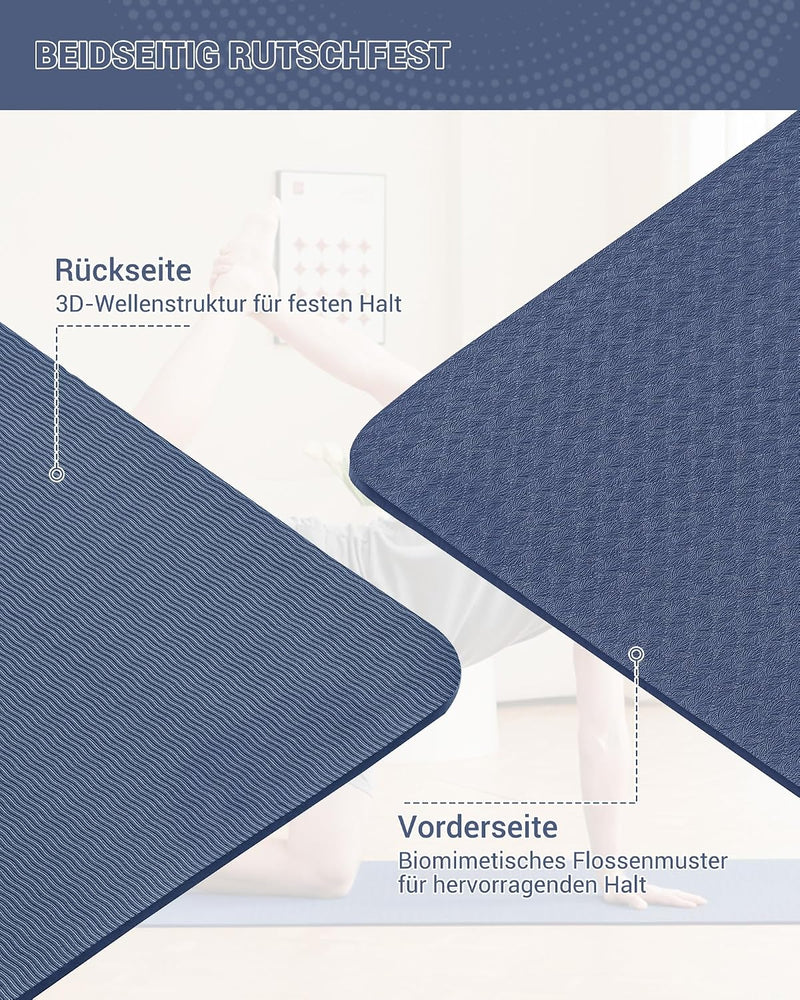 Laden Sie das Bild in Galerie -Viewer, Yogamat TPE antislip 6 mm met draagriem
