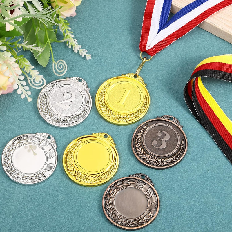 Laad afbeelding in Galerijviewer, Medaille neklinten 10 stuks 44 x 2,5 cm met klikclip – award linten – sport accessoires
