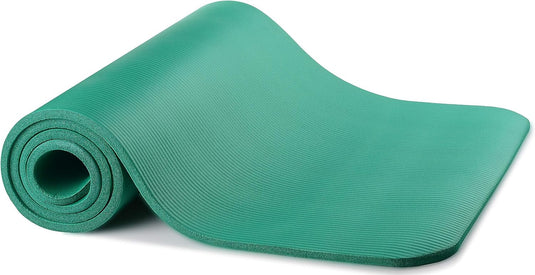Yogamat NBR antislip groen met draagriem