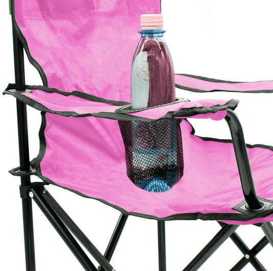 Campingstoelen Opvouwbaar 2 Stuks met Bekerhouder tot 100 kg – Vouwstoel – Kampeerstoel