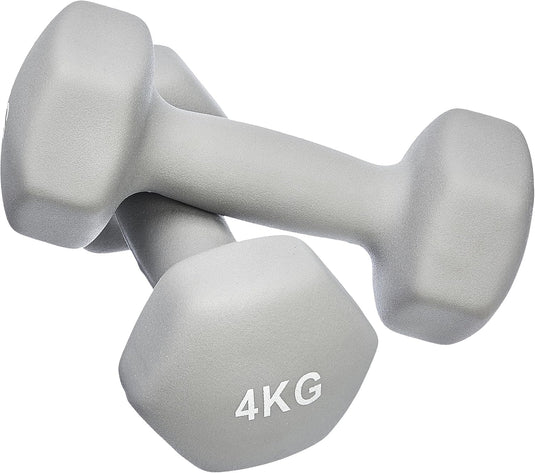 Neopreen halterset met zeshoekige antislip dumbbells in verschillende gewichten – handgewichten – krachttraining