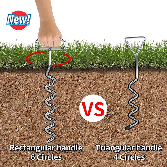 Grondankers 4 stuks met verstelbare riemen voor trampoline – stormankers – trampoline accessoires
