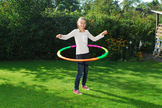 HUDORA Hula Hoop 76391 Tyre Green/Orange/Yellow/Pink by