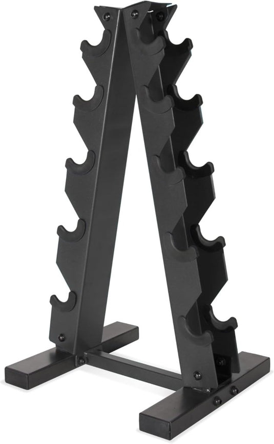 A-frame halterrek zwart voor 5 paar dumbbells - happygetfit.com