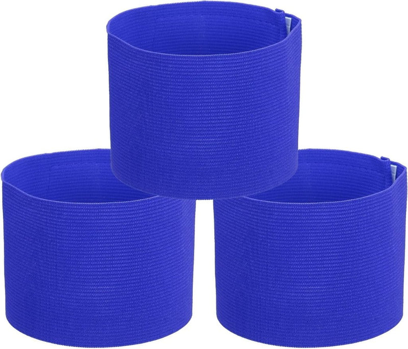 Load image into Gallery viewer, Aanvoerdersbanden voetbal 3 stuks verstelbaar donkerblauw – captain armbanden – sport accessoires - happygetfit.com
