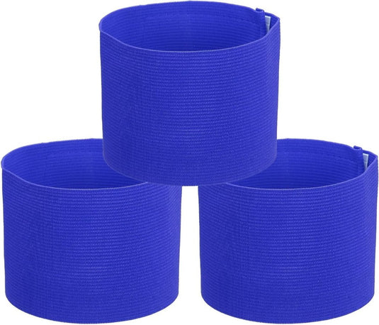 Aanvoerdersbanden voetbal 3 stuks verstelbaar donkerblauw – captain armbanden – sport accessoires - happygetfit.com