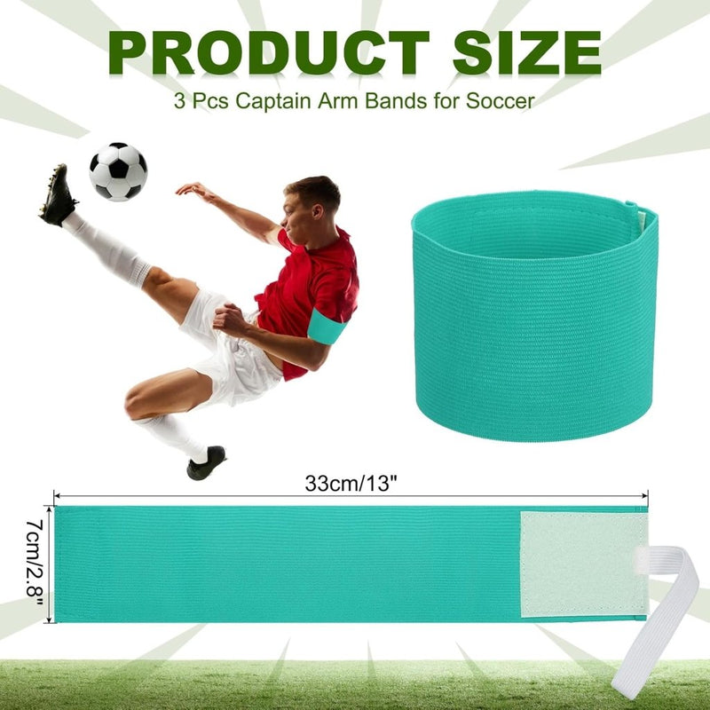 Load image into Gallery viewer, Aanvoerdersbanden voetbal 3 stuks verstelbaar donkerblauw – captain armbanden – sport accessoires - happygetfit.com
