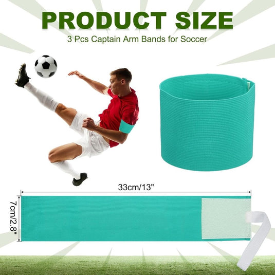 Aanvoerdersbanden voetbal 3 stuks verstelbaar donkerblauw – captain armbanden – sport accessoires - happygetfit.com